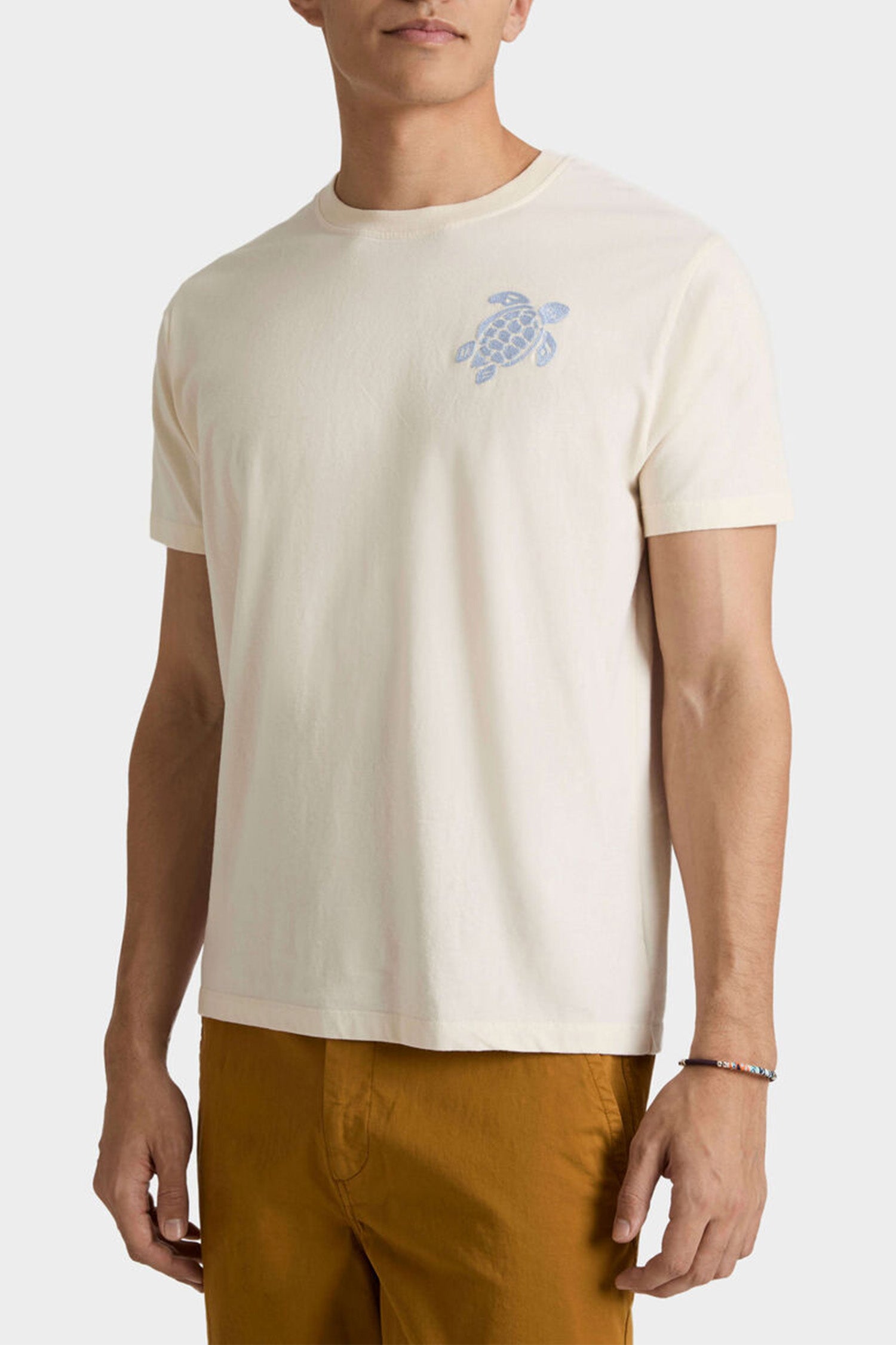VILEBREQUIN | T-Shirt With Turtle Motif | Cream