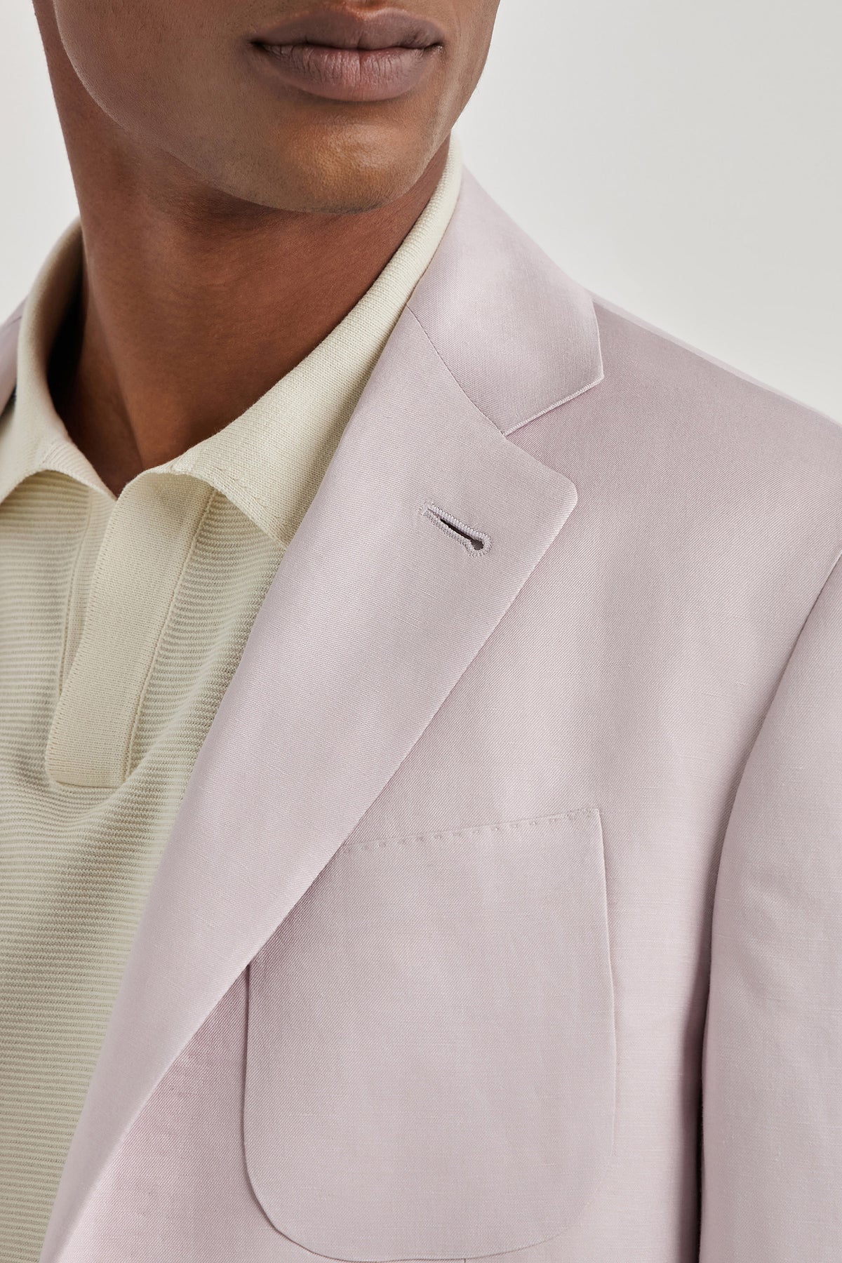 CANALI | Kei Linen & Silk Jacket | Pink