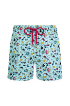 VILEBREQUIN | Moorise Kids Art Swim Shorts | Aqua Blue