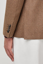 CANALI | Two-Tone Houndstooth Jacket | Brown & Chocolate