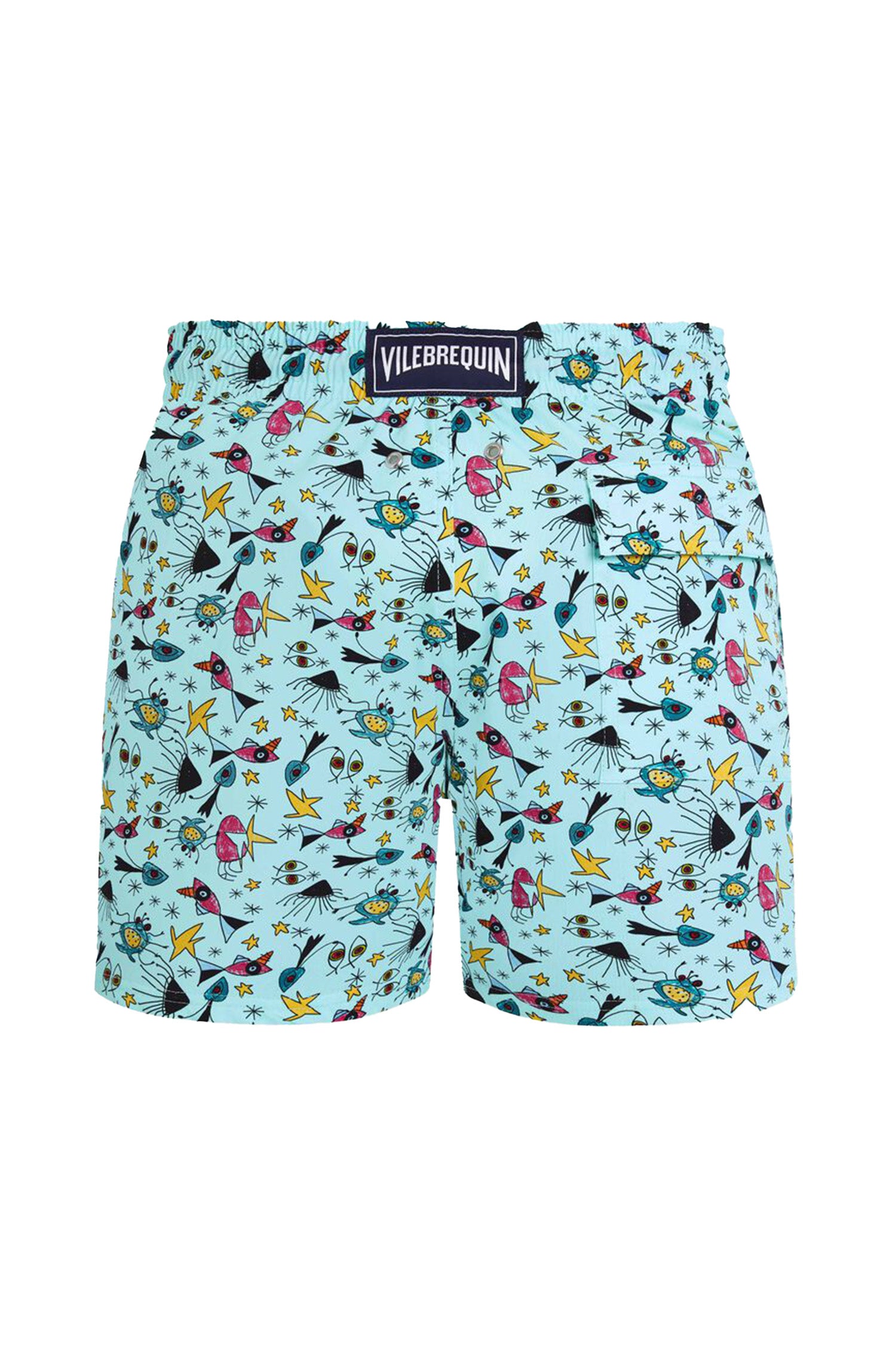 VILEBREQUIN | Moorise Kids Art Swim Shorts | Aqua Blue
