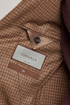 CANALI | Two-Tone Houndstooth Jacket | Brown & Chocolate