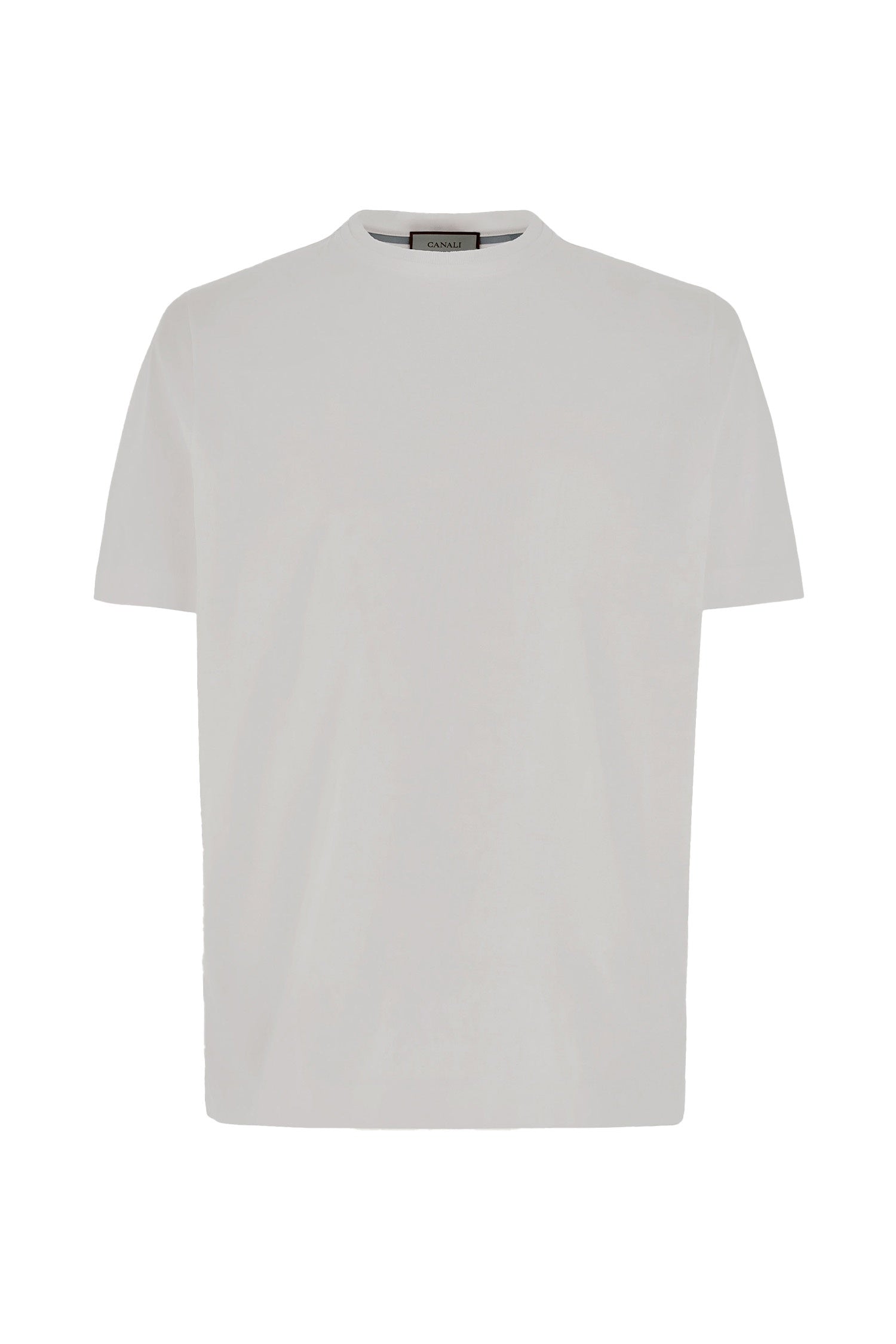 CANALI | Ribbed Crew Neck T-Shirt | Black