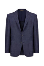 CANALI | Drop 7 Wool Blend Jacket | Dark Blue