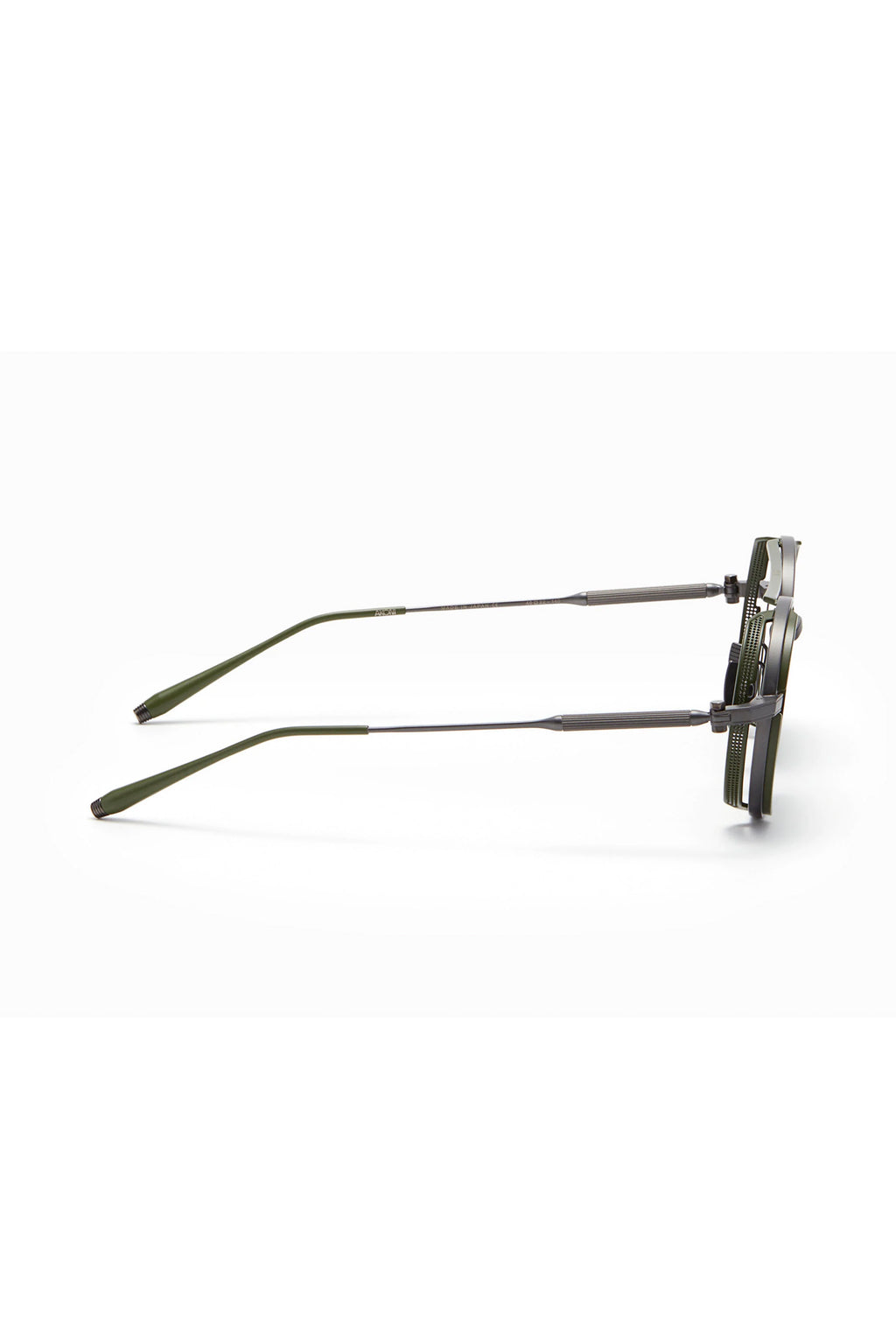 AKONI | Eris Round AKS-505 Sunglasses | Black & Green