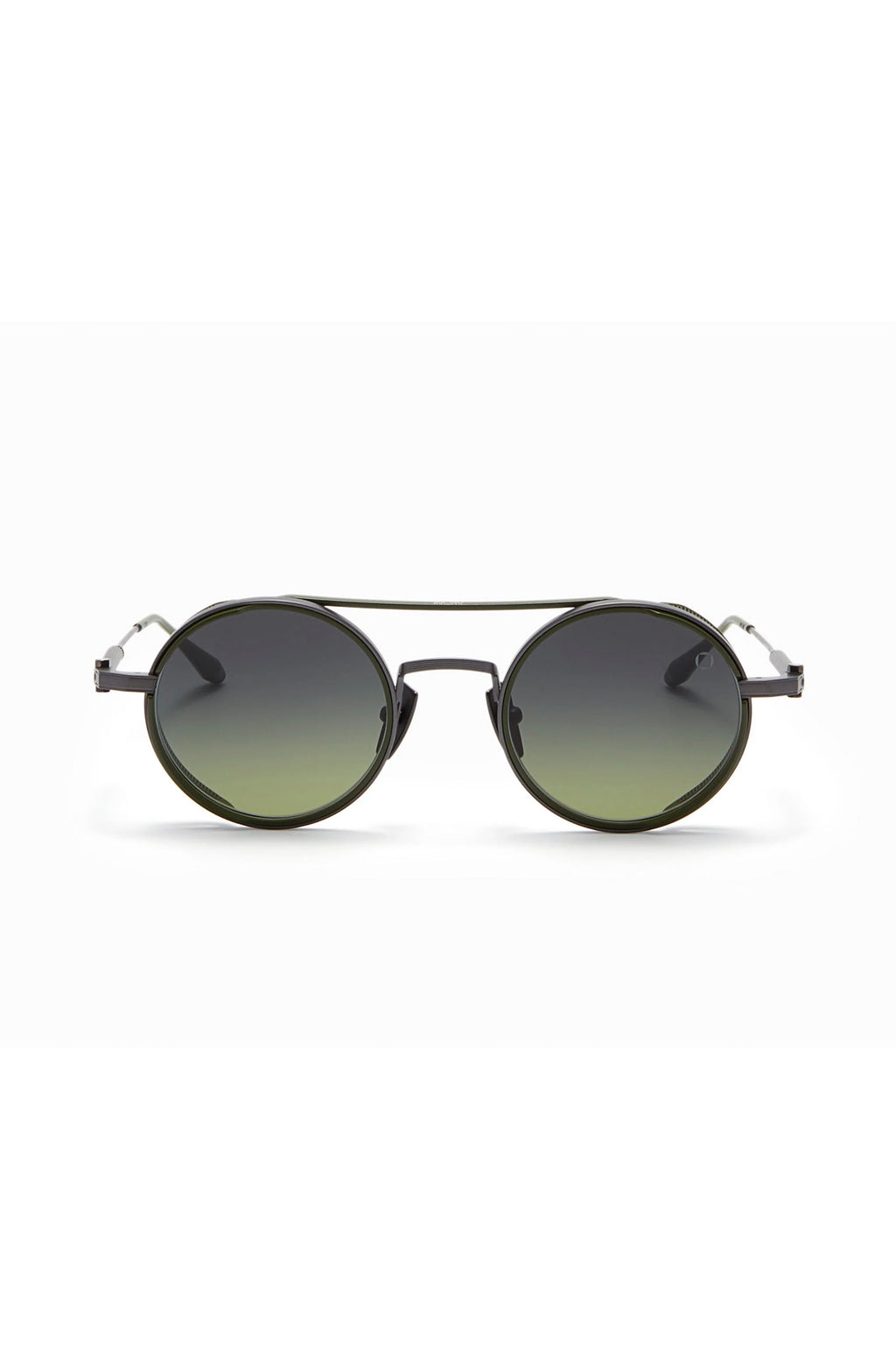 AKONI | Eris Round AKS-505 Sunglasses | Black & Green