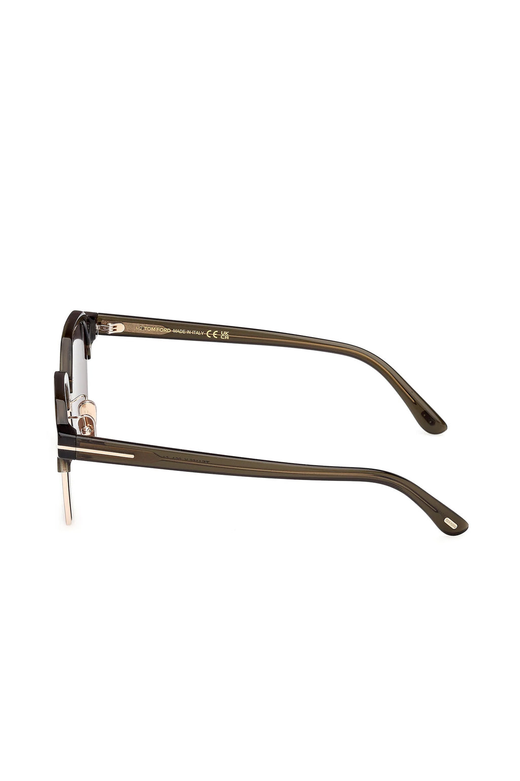 TOM FORD | Half Frame Sunglasses | Dark Green