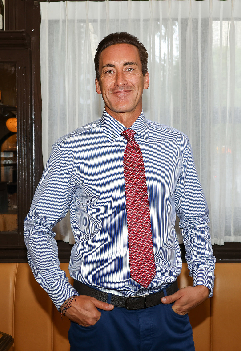 BRIONI | Clark Alternating Striped Shirt | Blue