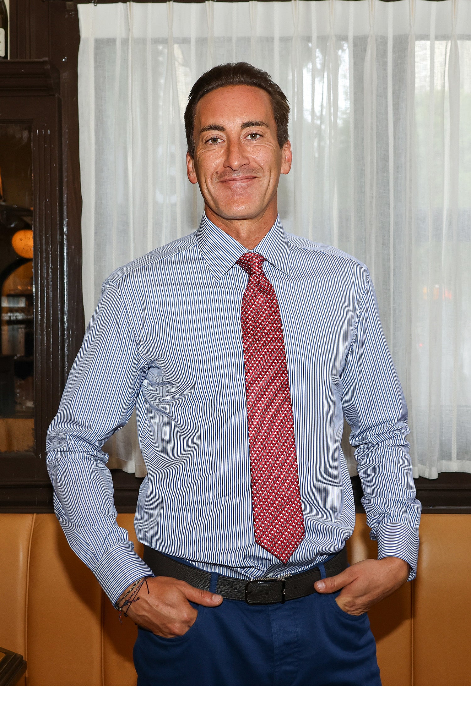 BRIONI | Clark Alternating Striped Shirt | Blue