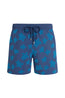 VILEBREQUIN | Moorea Flocked Turtles Swim Shorts | Blue-Grey
