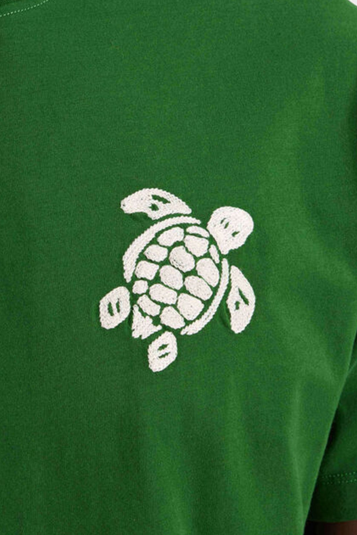 VILEBREQUIN | T-Shirt With Turtle Motif | Dark Green