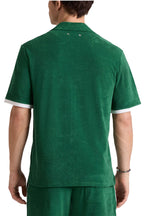 VILEBREQUIN | Terry Bowling Shirt White Trim | Dark Green