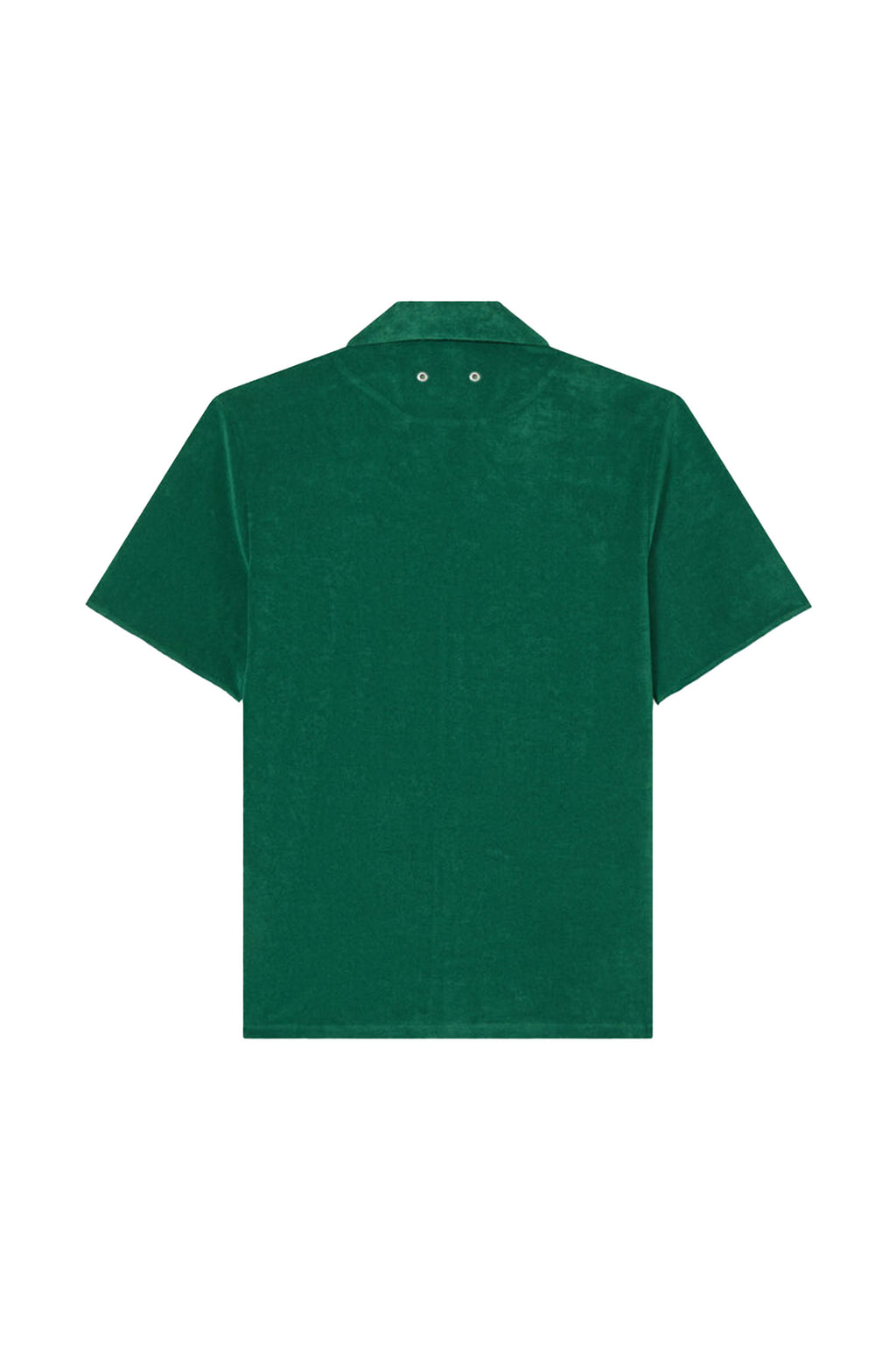VILEBREQUIN | Terry Bowling Shirt White Trim | Dark Green