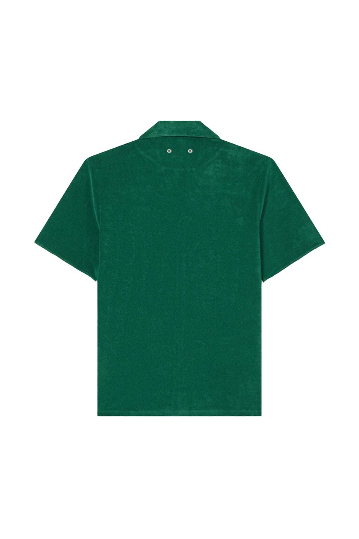 VILEBREQUIN | Terry Bowling Shirt White Trim | Dark Green