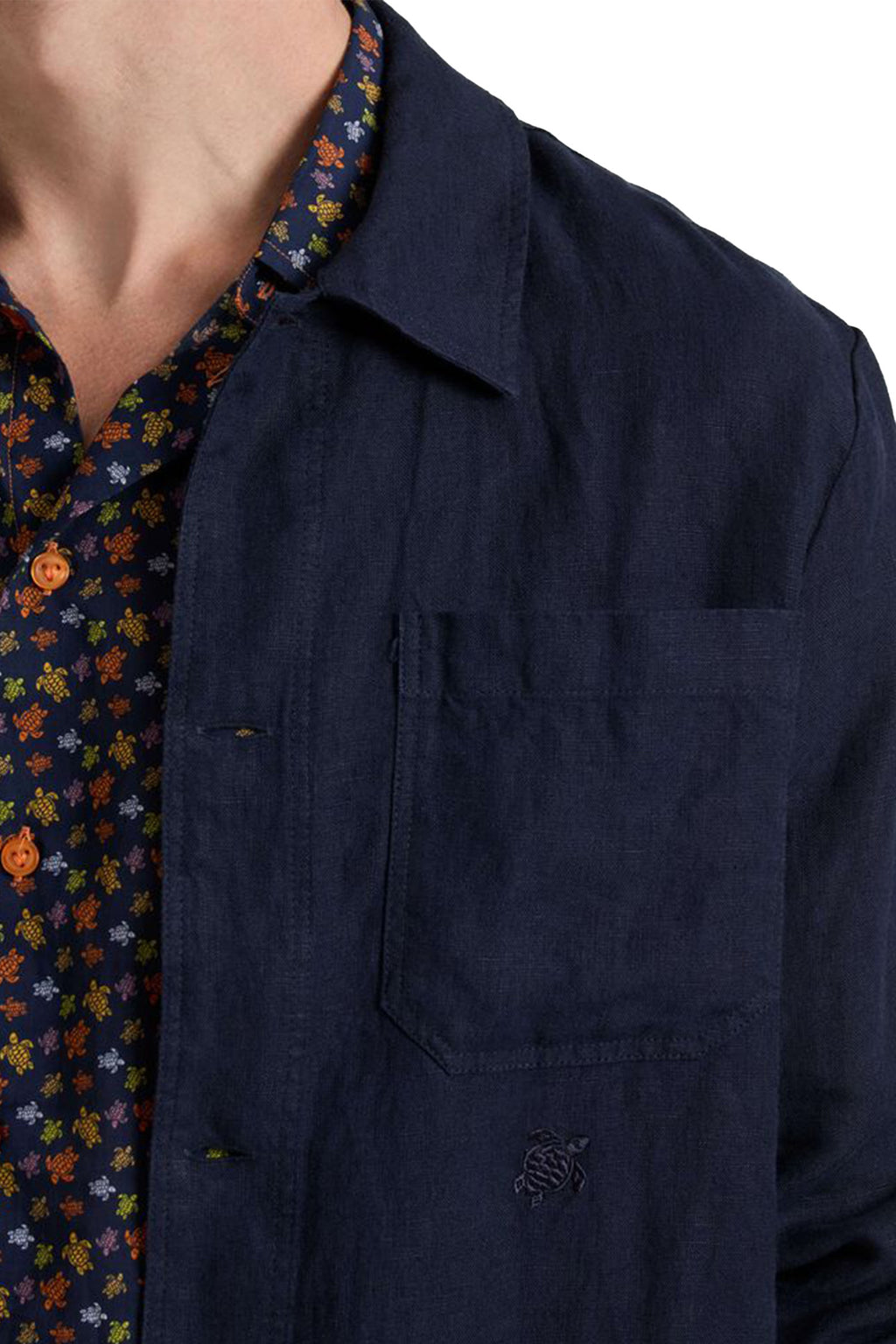 VILEBREQUIN | Overshirt With Patch Pockets | Blue