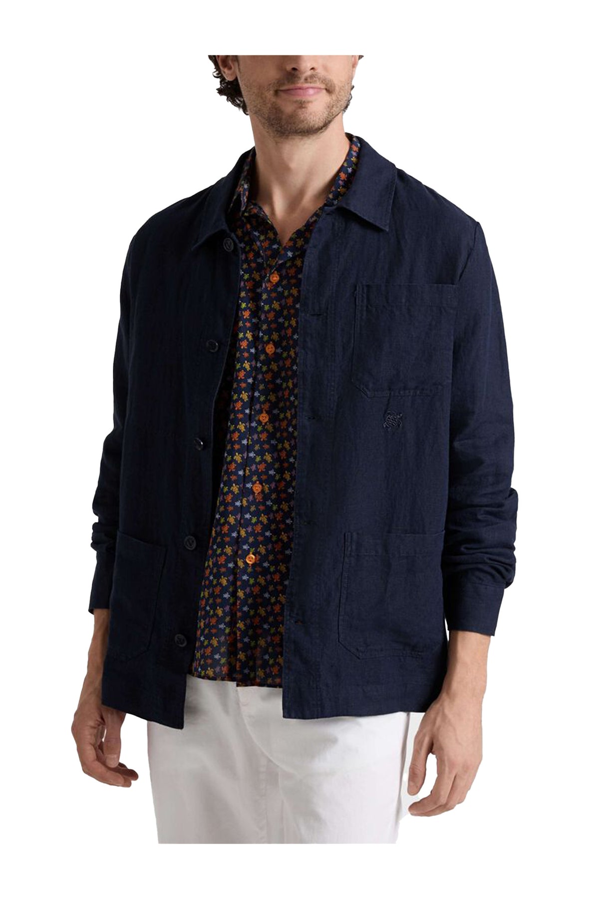VILEBREQUIN | Overshirt With Patch Pockets | Blue