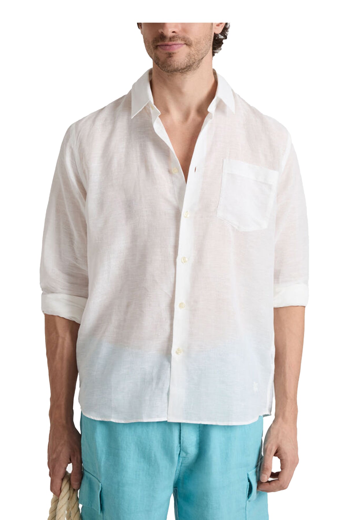 VILEBREQUIN | Cotton & Linen Shirt | White
