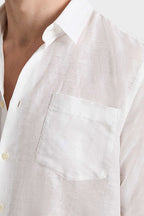 VILEBREQUIN | Cotton & Linen Shirt | White