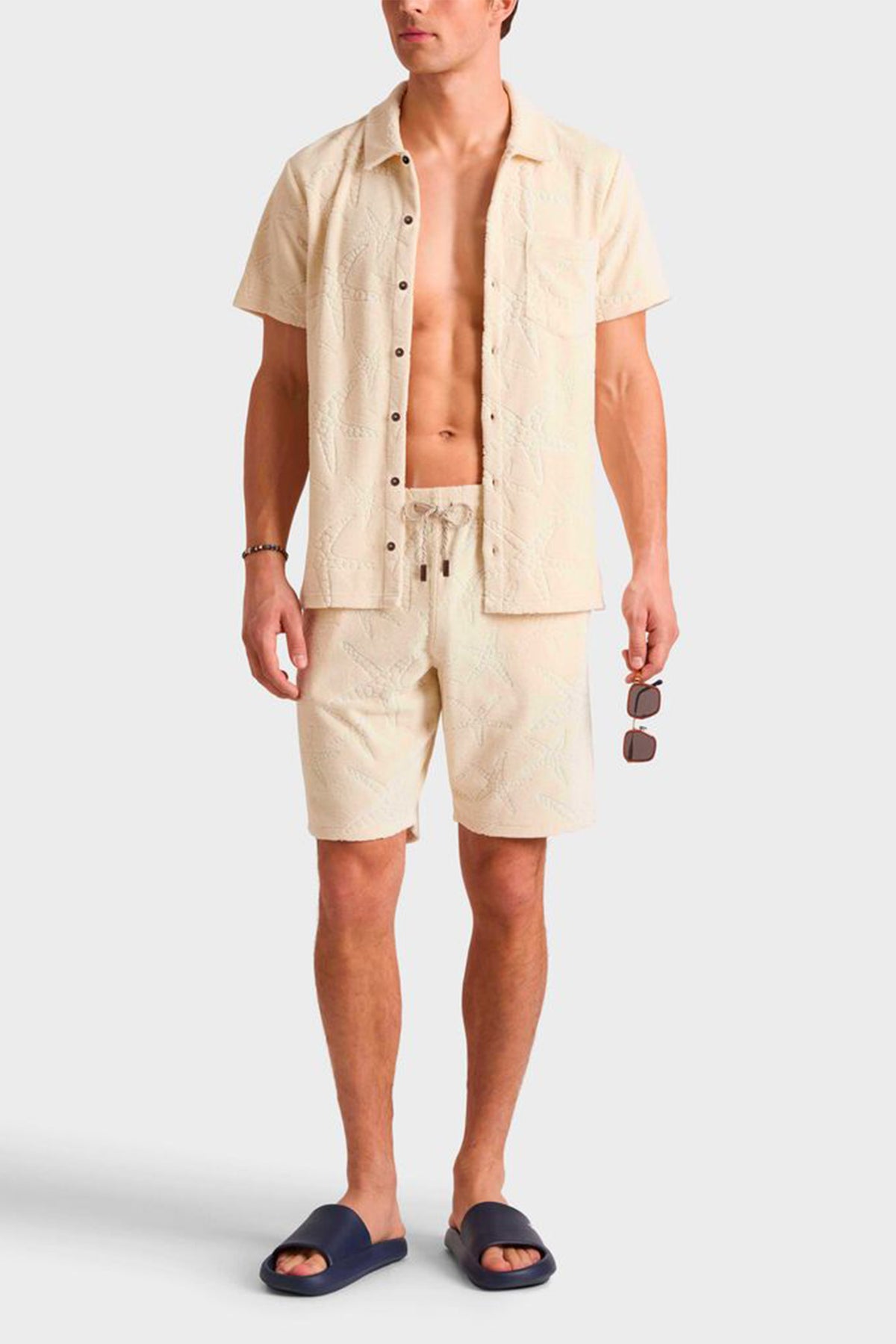 VILEBREQUIN | Terry Starfish Shorts | Bone