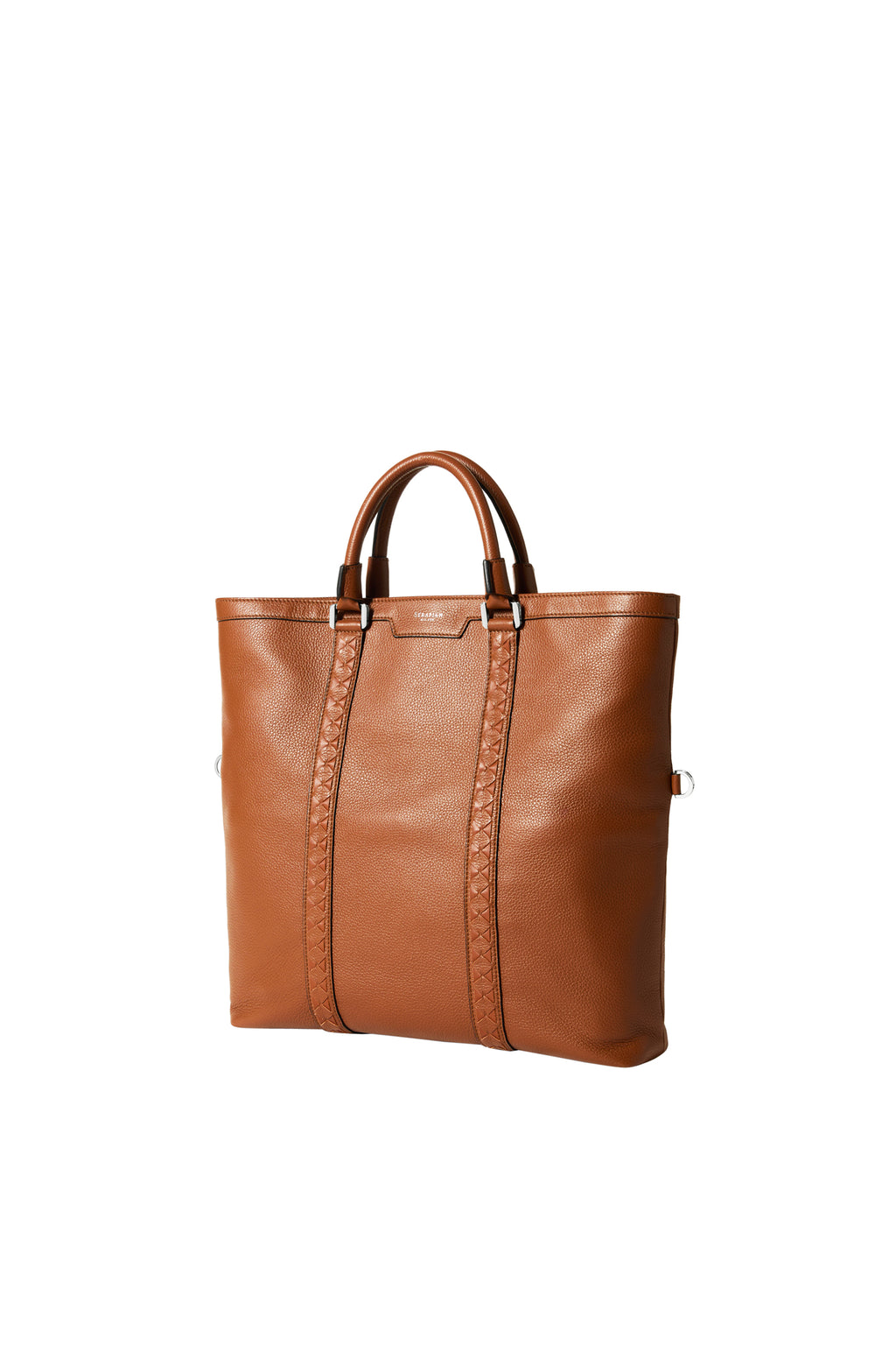SERAPIAN | Mosaic Tote Bag | Tobacco
