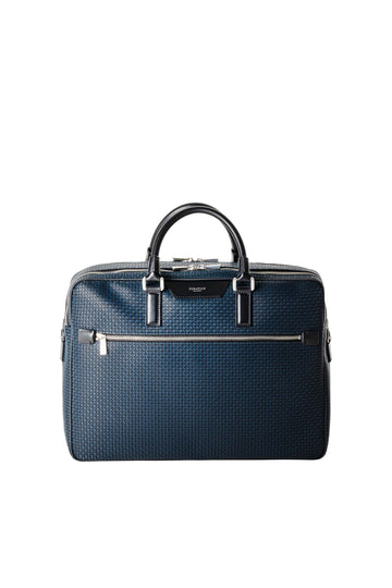 SERAPIAN Navy & Black Stepan Briefcase