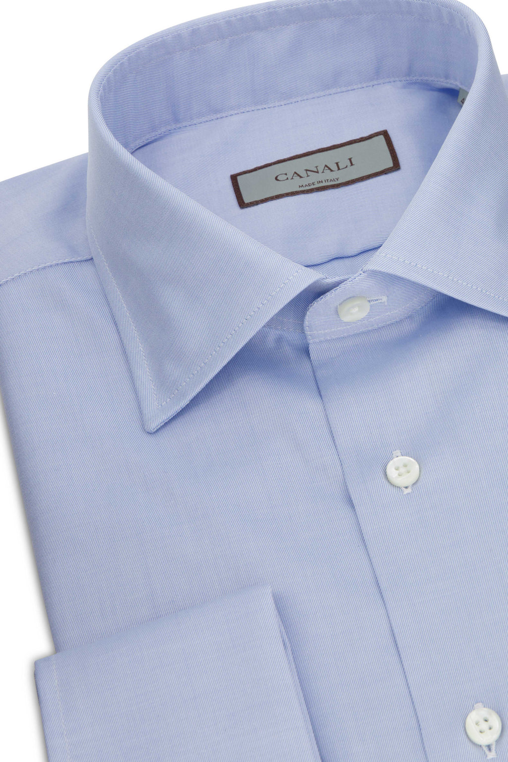 CANALI | French Cuff Cotton Shirt | Blue
