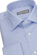 CANALI | French Cuff Cotton Shirt | Blue