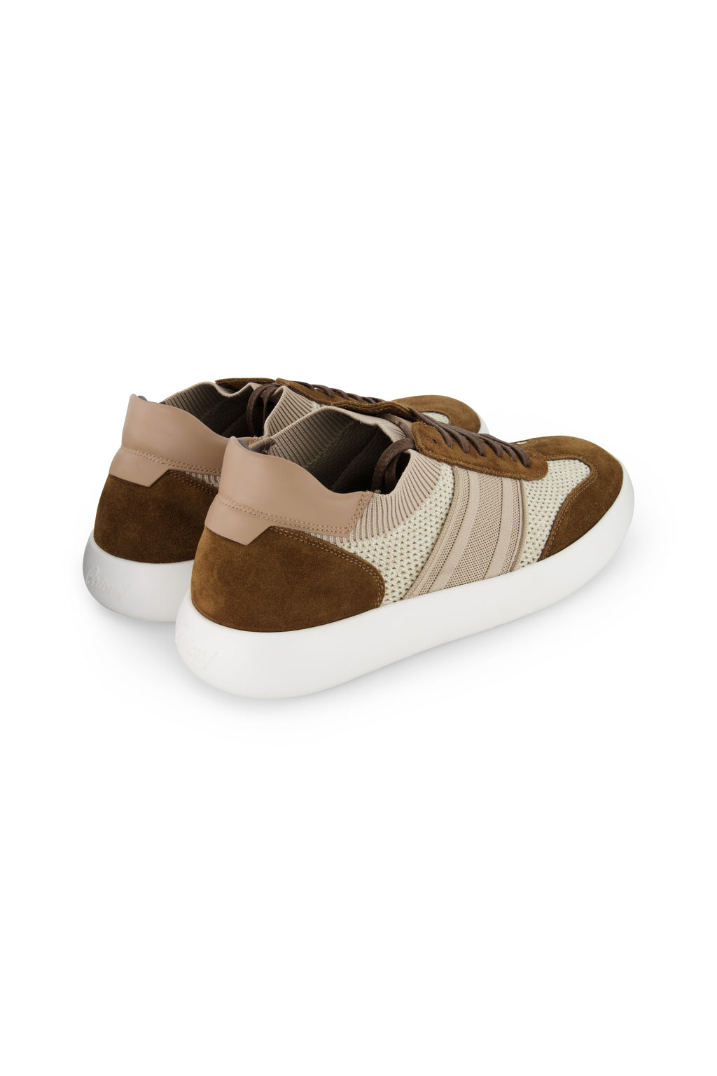 BRIONI | Knitted Sneaker | Brown & Beige