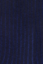 CANALI | Ribbed Two-Tone Socks | Blue & Navy