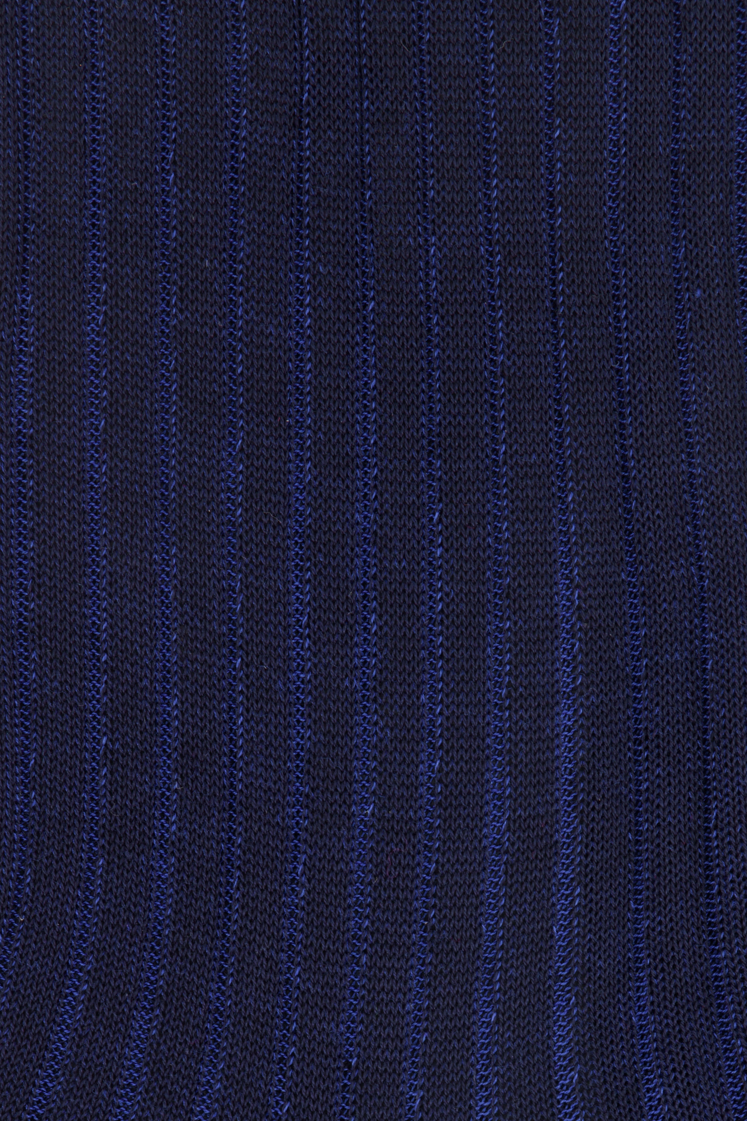 CANALI | Ribbed Two-Tone Socks | Blue & Navy