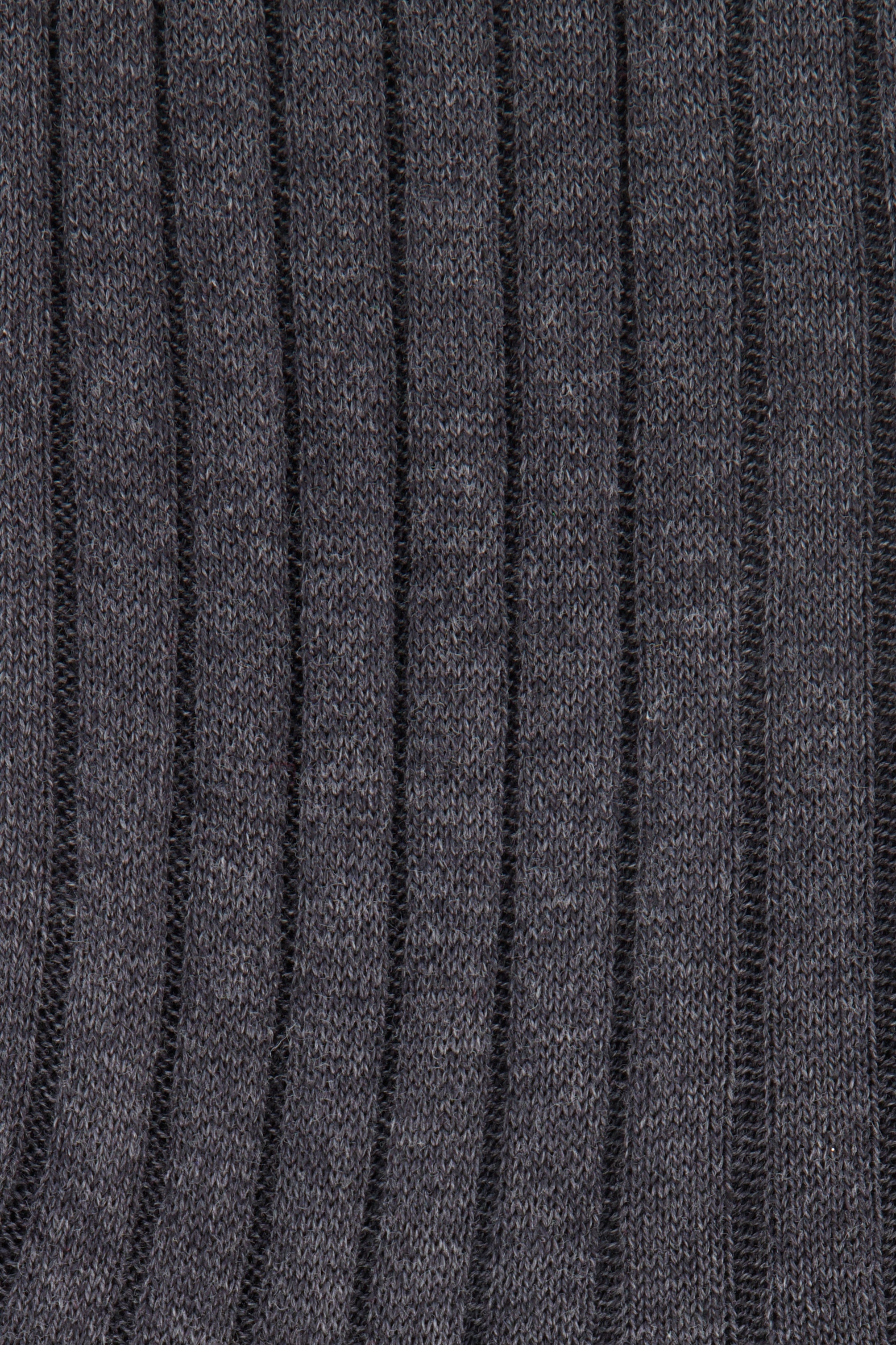 CANALI | Ribbed Cotton Socks | Charcoal