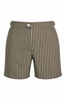 FEDELI | Daniel Striped Swim Shorts | Khaki