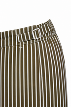 FEDELI | Daniel Striped Swim Shorts | Khaki