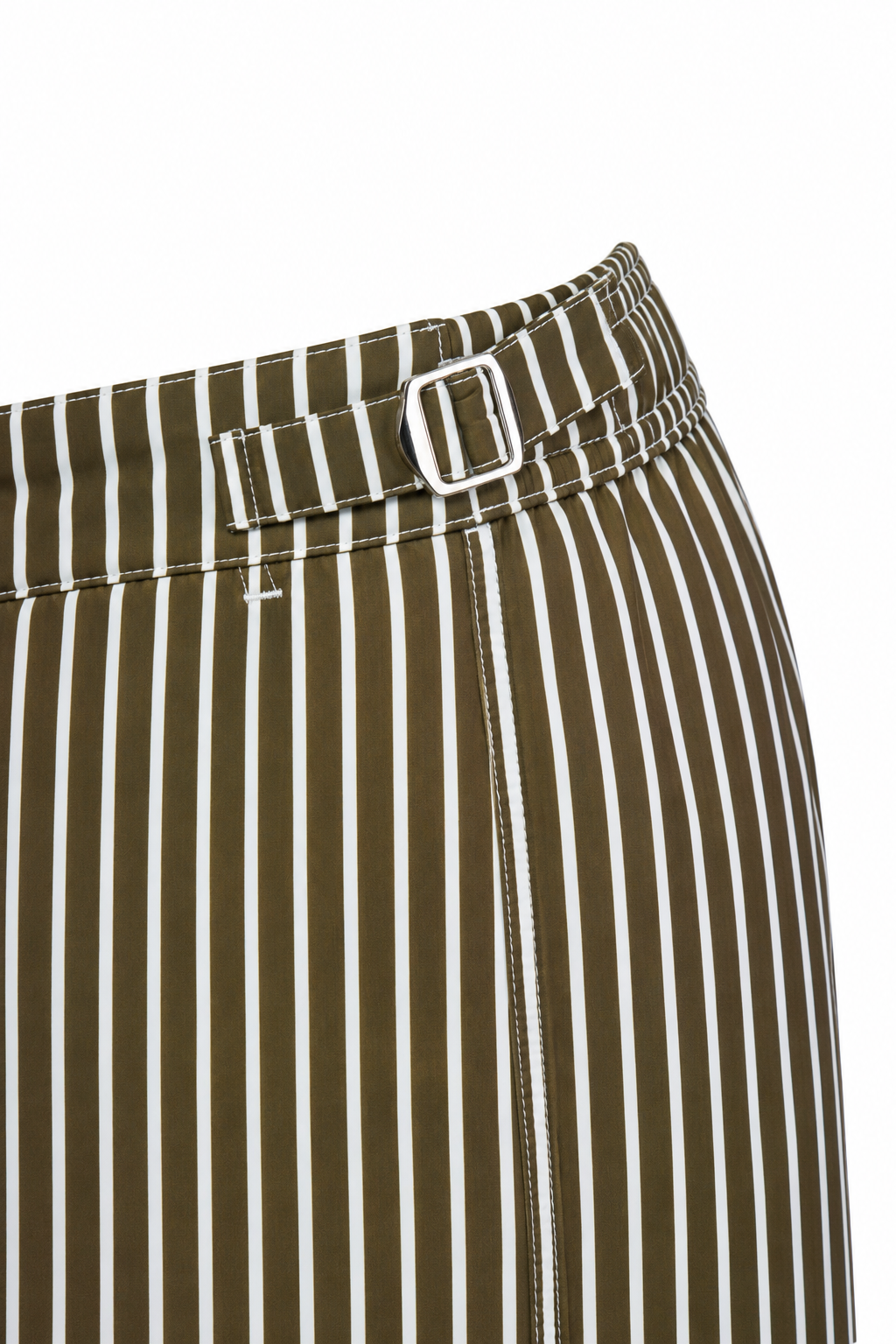 FEDELI | Daniel Striped Swim Shorts | Khaki