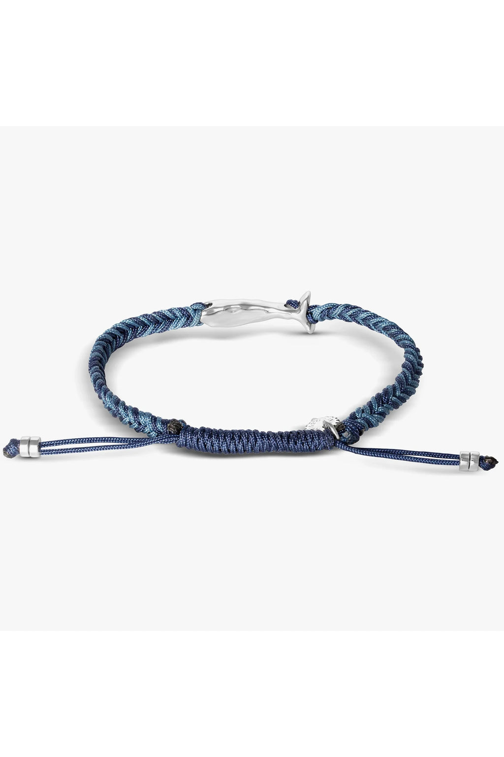 TATEOSSIAN | Evil Eye Fish Macrame Bracelet | Blue Pearl