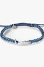TATEOSSIAN | Evil Eye Fish Macrame Bracelet | Blue Pearl
