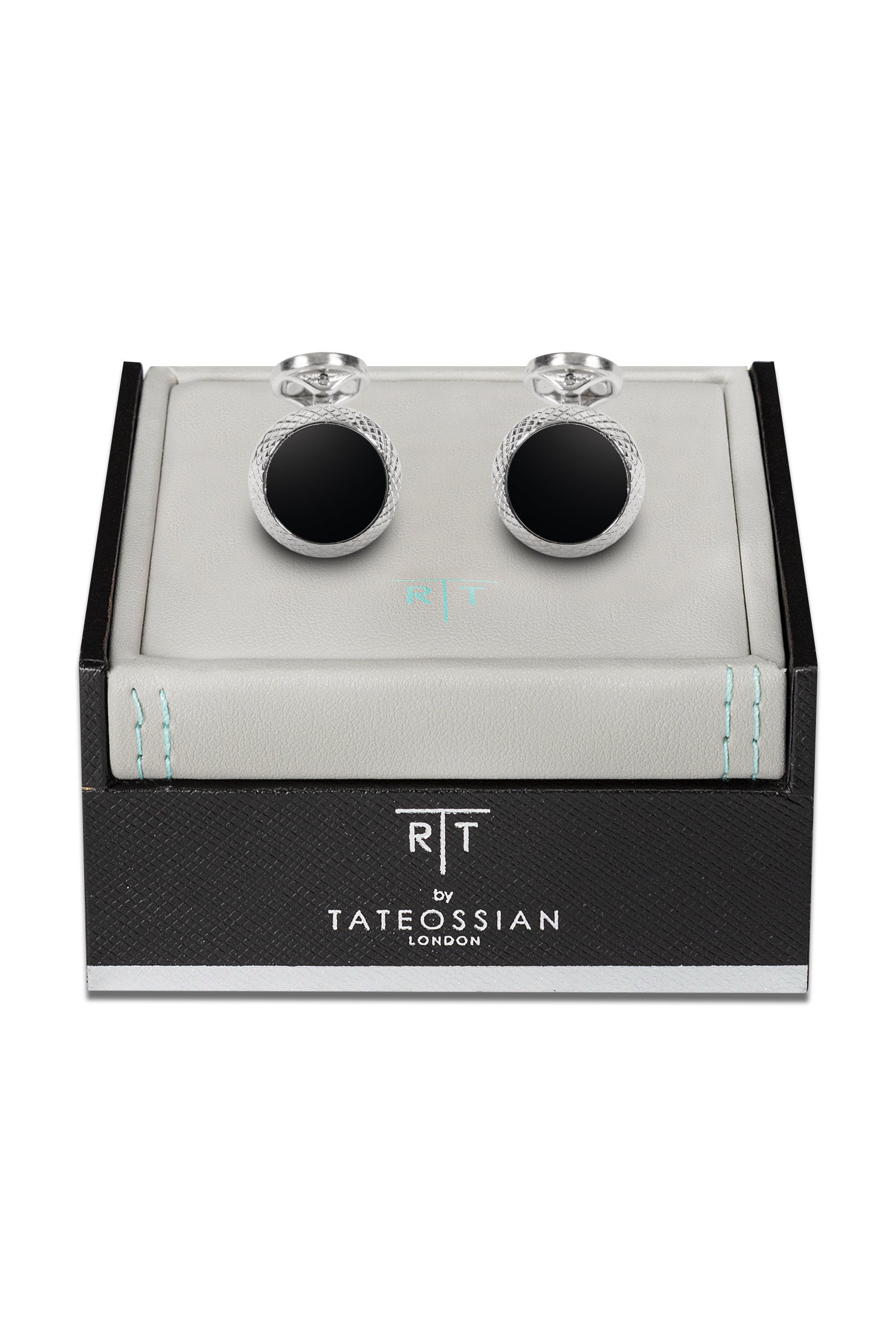 TATEOSSIAN | Football Cufflinks | Black