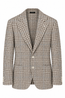 TOMBOLINI | Zero-Gravity Houndstooth Check Jacket | Brown & White
