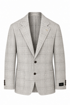 TOMBOLINI | Zero-Gravity Wool, Silk, Linen Jacket | Light Brown