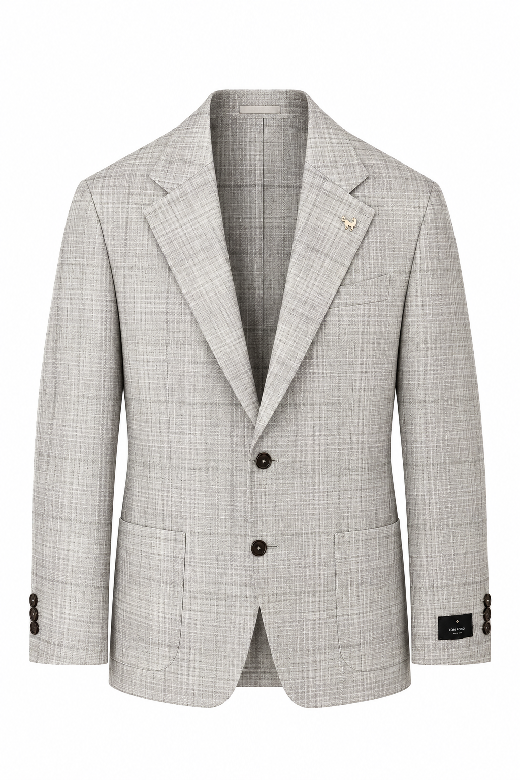 TOMBOLINI | Zero-Gravity Wool, Silk, Linen Jacket | Light Brown