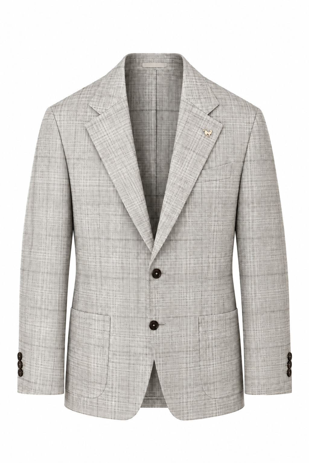 TOMBOLINI | Zero-Gravity Wool, Silk, Linen Jacket | Light Brown