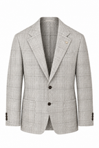 TOMBOLINI | Zero-Gravity Wool, Silk, Linen Jacket | Light Brown