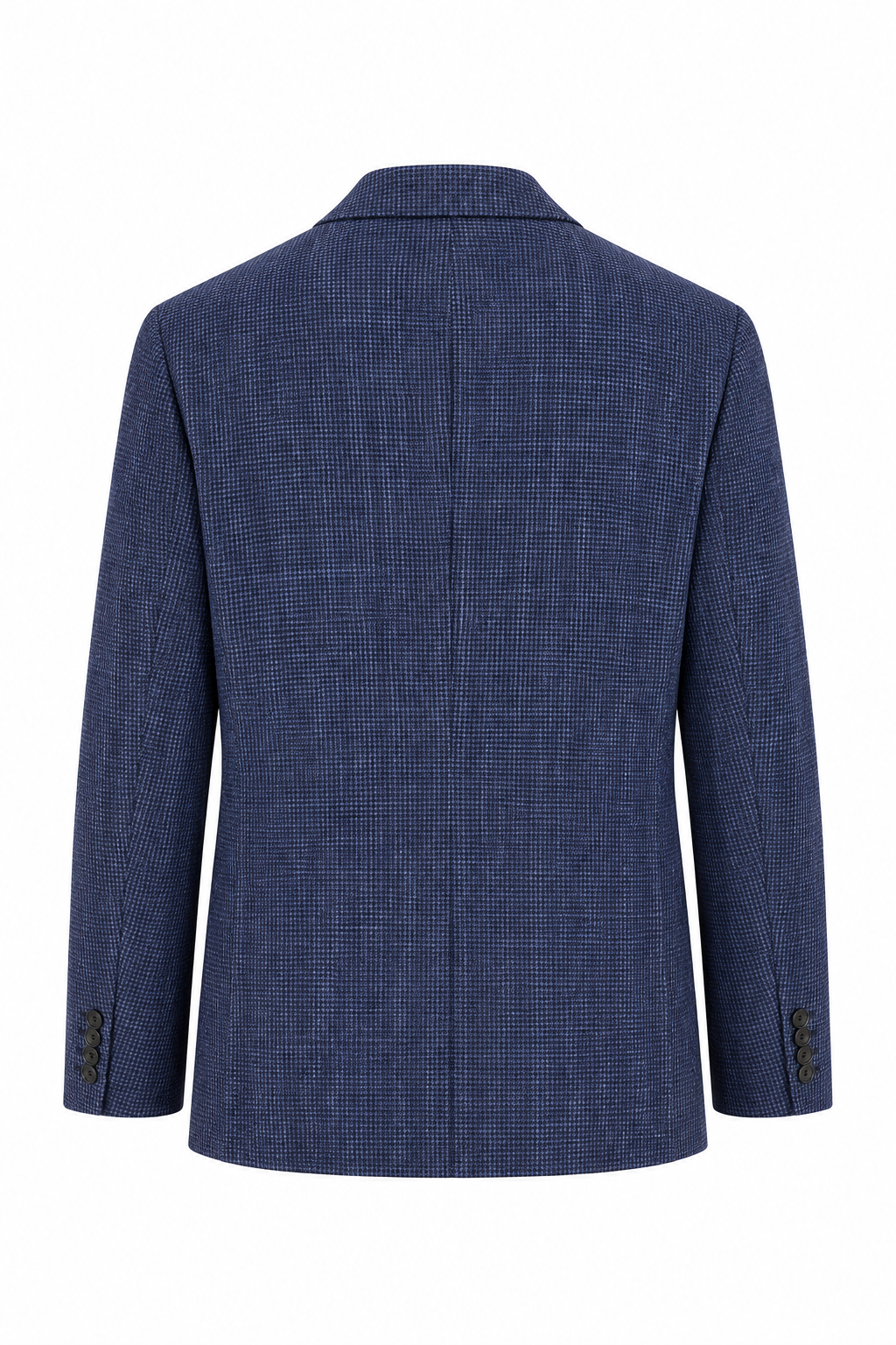 TOMBOLINI | Zero-Gravity Seersucker Check Jacket | Navy