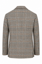 TOMBOLINI | Zero-Gravity Houndstooth Check Jacket | Blue & White