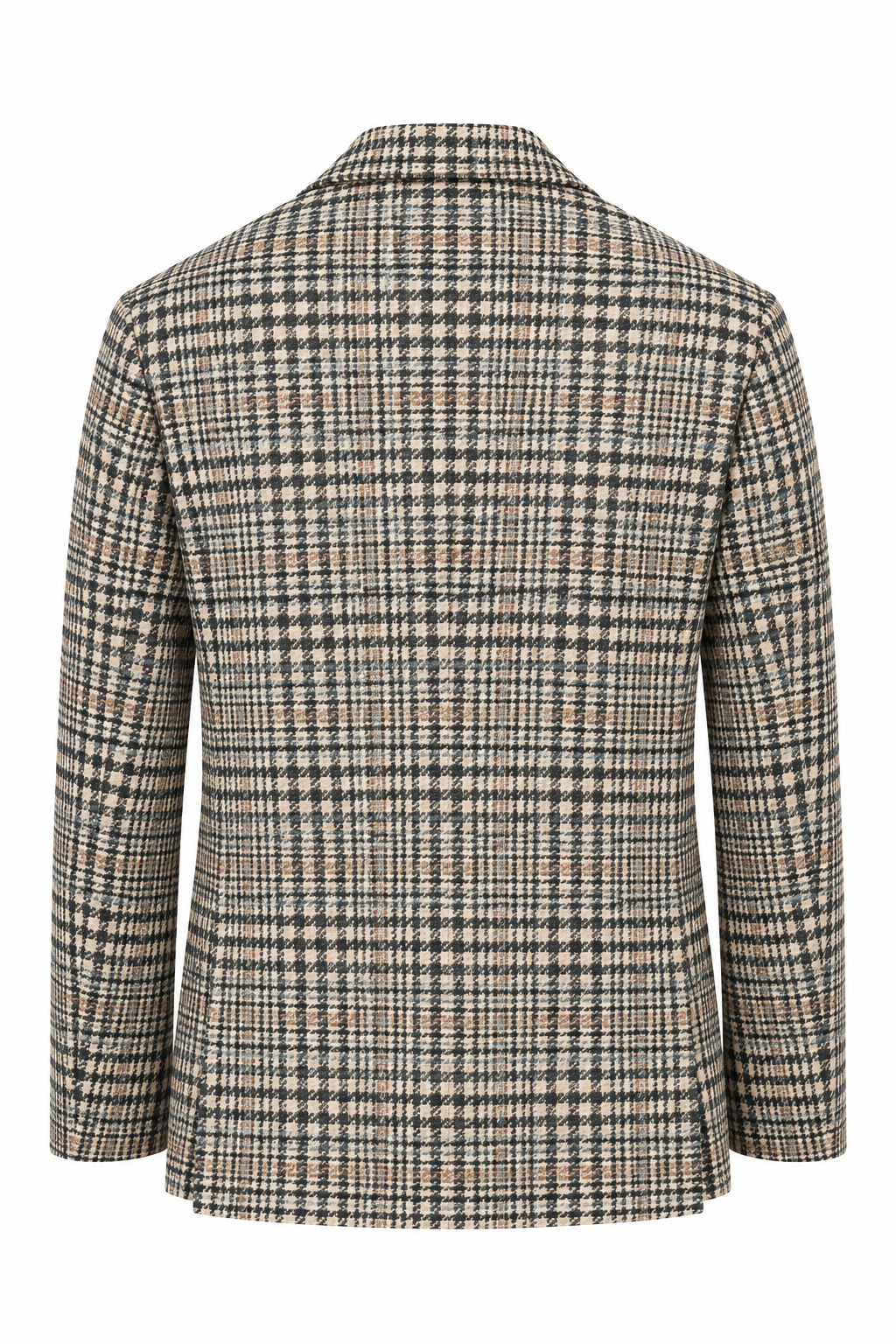 TOMBOLINI | Zero-Gravity Houndstooth Check Jacket | Blue & White