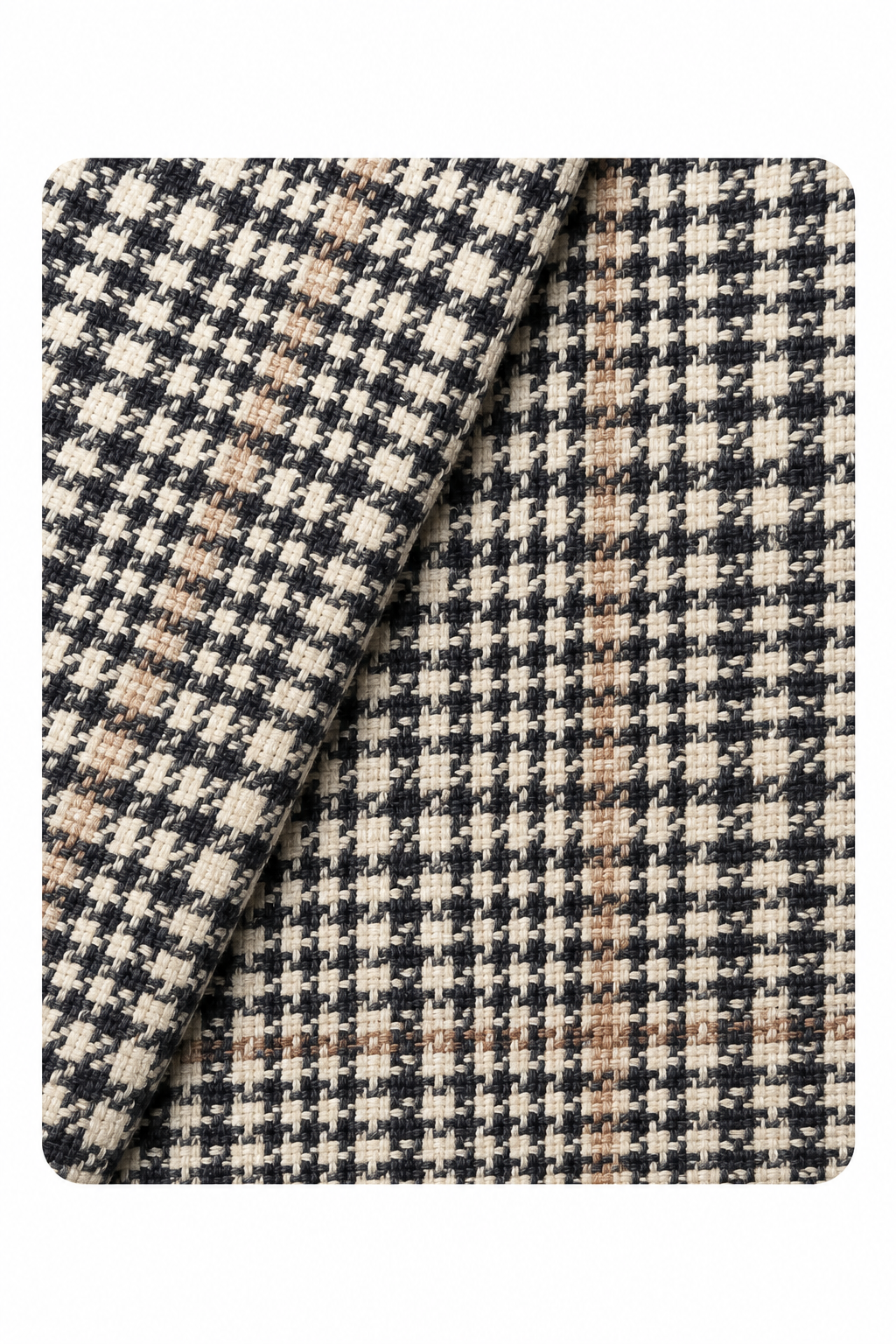 TOMBOLINI | Zero-Gravity Houndstooth Check Jacket | Blue & White