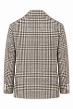 TOMBOLINI | Zero-Gravity Houndstooth Check Jacket | Brown & White