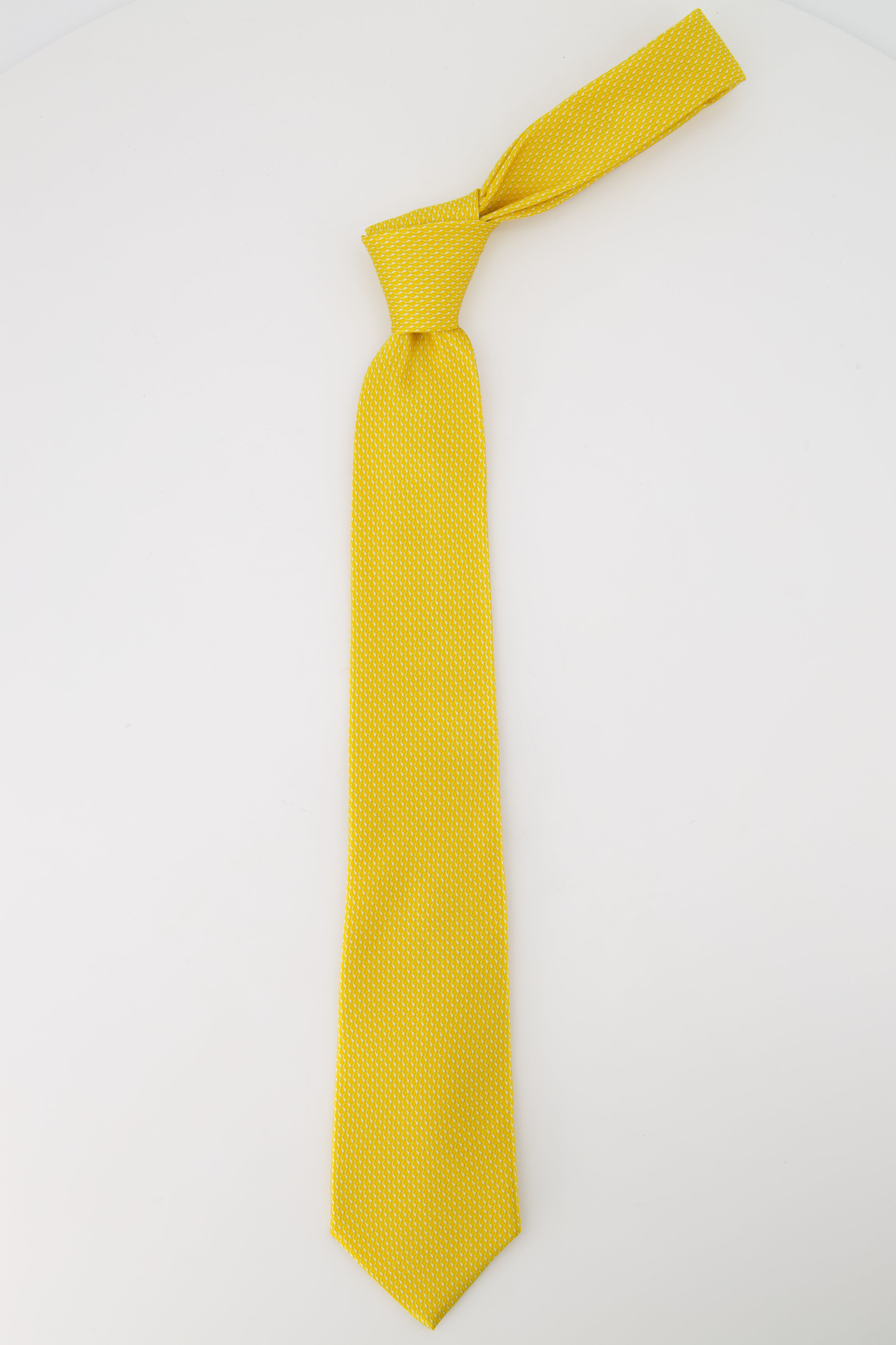 CANALI | Fine Patterned Tie | Yellow