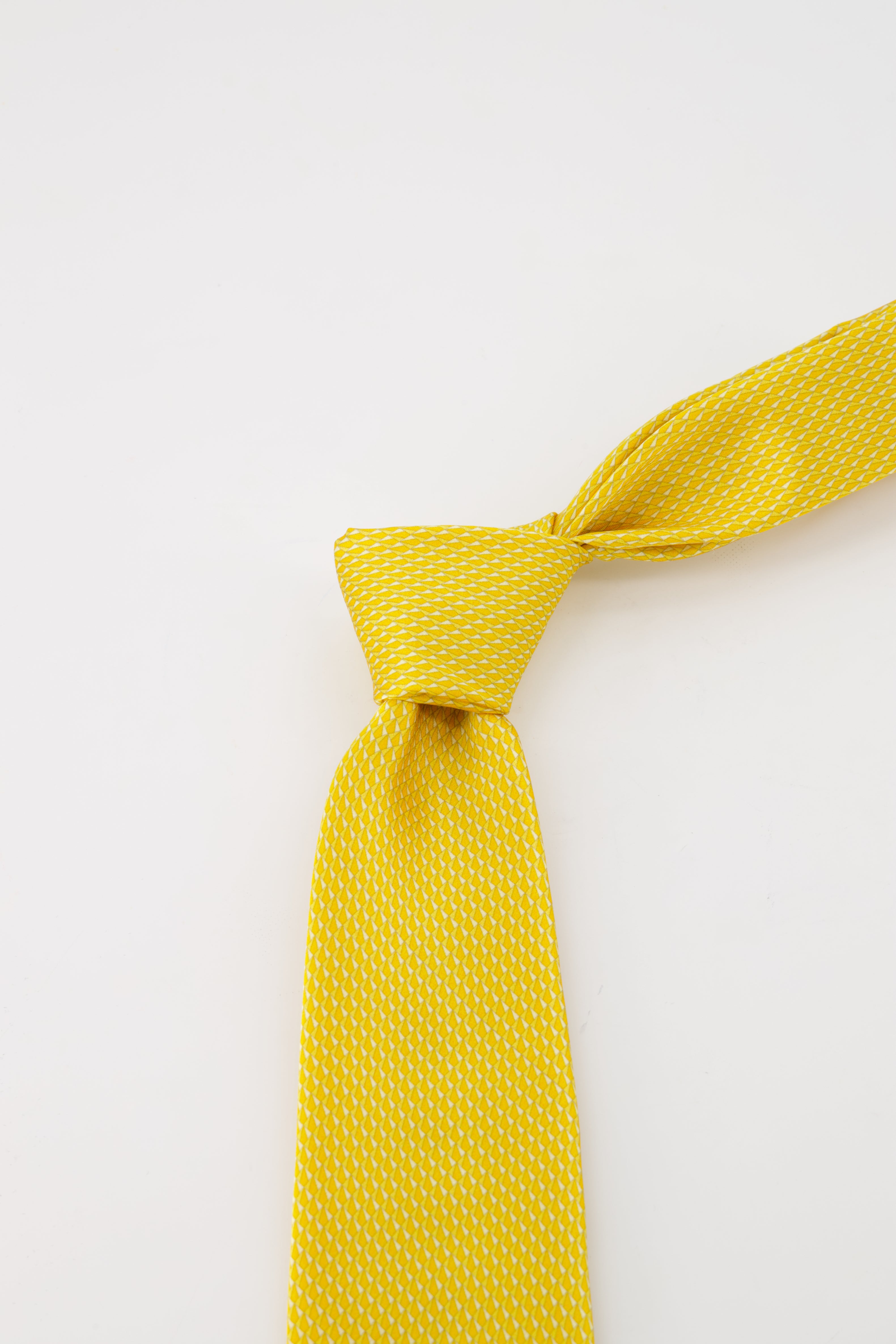 CANALI | Fine Patterned Tie | Yellow