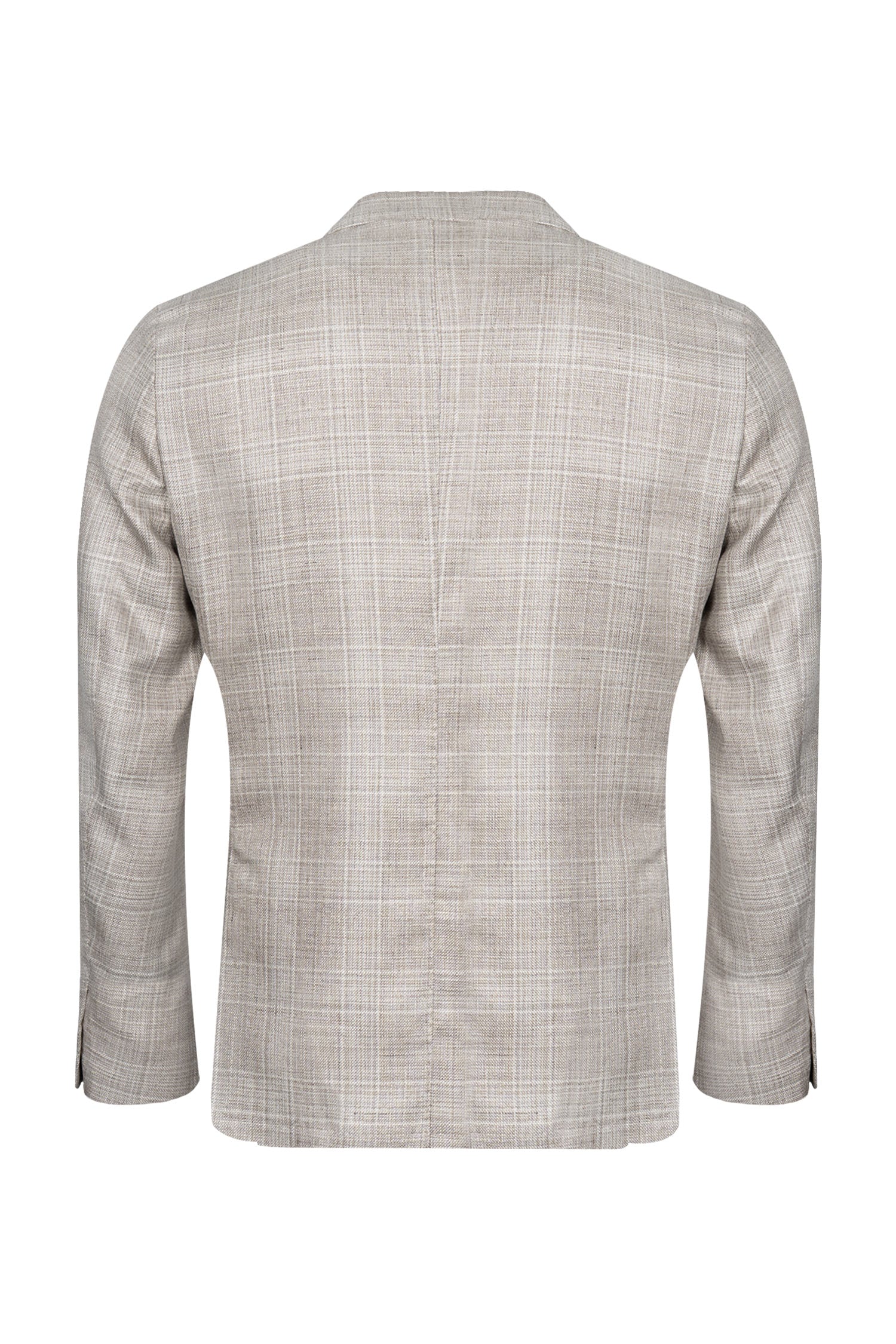TOMBOLINI | Zero-Gravity Large Check Jacket | Sand